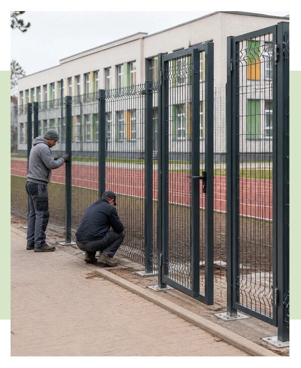Монтаж ограждений для школ и учебных учреждений в Кандалакше